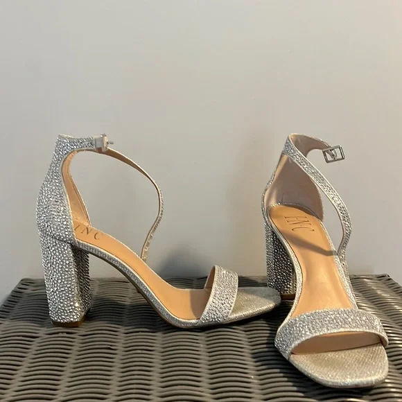 INC International Concepts Shoes Inc Silver Rhinestone - Main Image